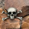 01 Skull Alloy Brooch - Gothic Statement Pin