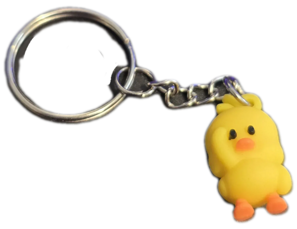 01 Cute Yellow Duck Keychain - Adorable Charm