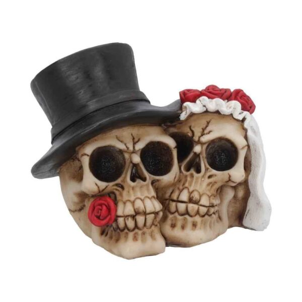 Together Forever Skull Sculpture 16cm - Gothic Romance by Nemesis Now