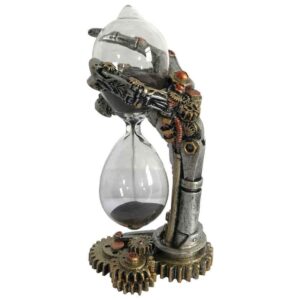 Steampunk Sand Timer - Skeletal Hand Hourglass 16cm