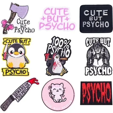 01 Cute Punk Embroidery Patch - Iron-On DIY Customization