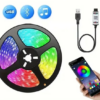 RGB LED Strip Light for TV – Bluetooth Control, 5V USB, 5M