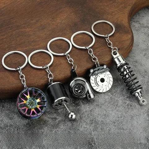 Motor Vehicle Parts Keyring - Car Enthusiast Gift