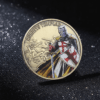 Knights Templar Commemorative Coin – Antique Silver Challenge Coin
