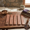 01 Wooden Incense Holder with Gold Star Inlay