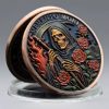 Memento Mori Skull & Rose | Gold Plated Gothic Collector's Coin
