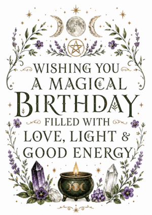 Wishing You a Magical Birthday – Wiccan Birthday Card