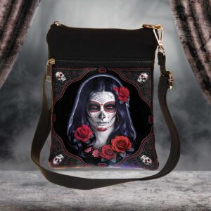 Sugar Skull Shoulder Bag 23cm | James Ryman Gothic Art