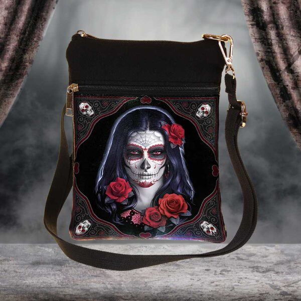 Sugar Skull Shoulder Bag 23cm | James Ryman Gothic Art