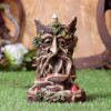 01 The Wisest Dryad Green Man Backflow Incense Burner | Pagan Gothic Decor