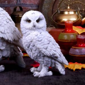 Snowy Watch Owl Figurine 13.3cm - Nemesis Now White Resin