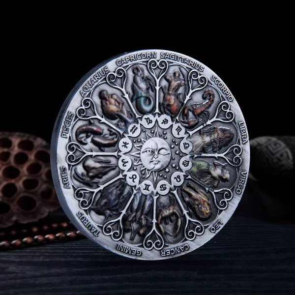 Tree of Life & Zodiac Wheel | Ancient Silver Collector's Commemorative Coin