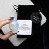 01 Opalite Crystal Skull with Black Drawstring Pouch