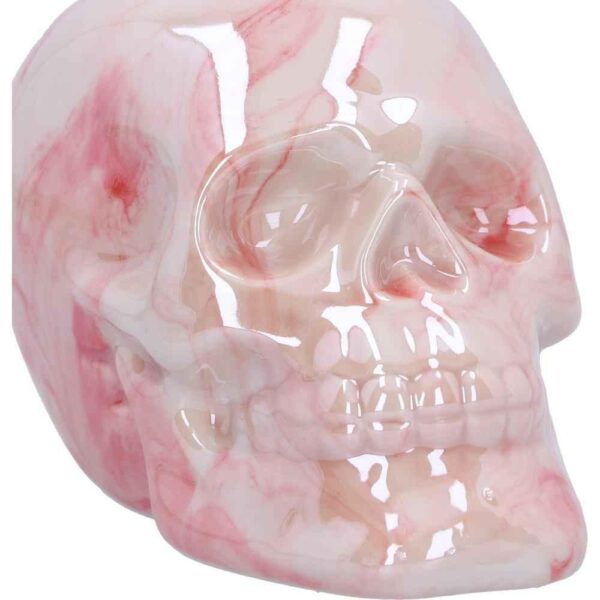 Marbellum Pink Marble Skull 7cm - Unique Gothic Decor