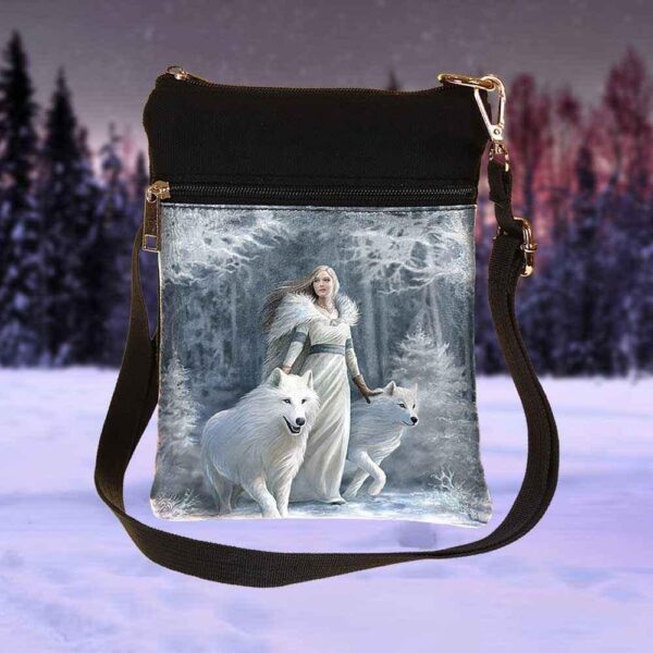 Gothic Wolf Shoulder Bag by Anne Stokes 23cm - Fantasy Design