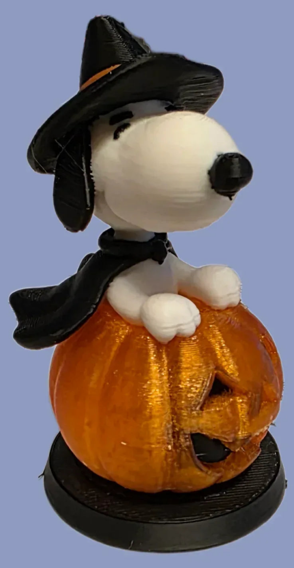 Spooky Snoopy Pumpkin 3D Print for Halloween Decor
