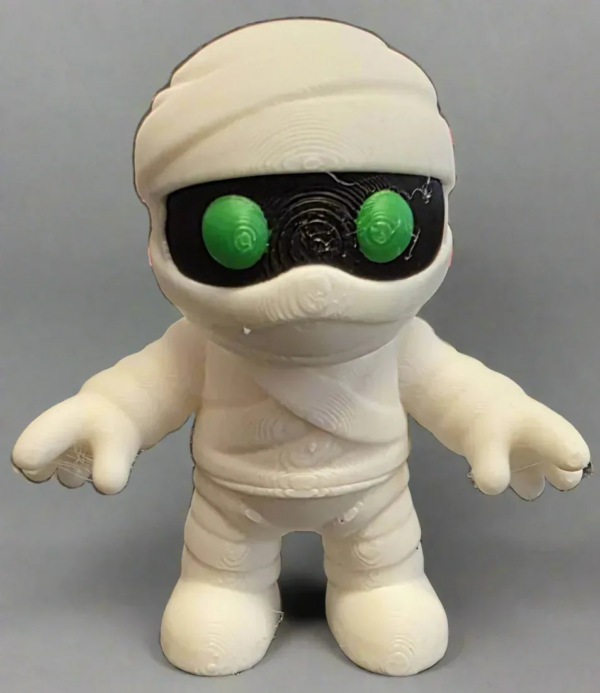 02 Unique Mummy 3D-Printed Mini Creature - 5cm Tall Decoration