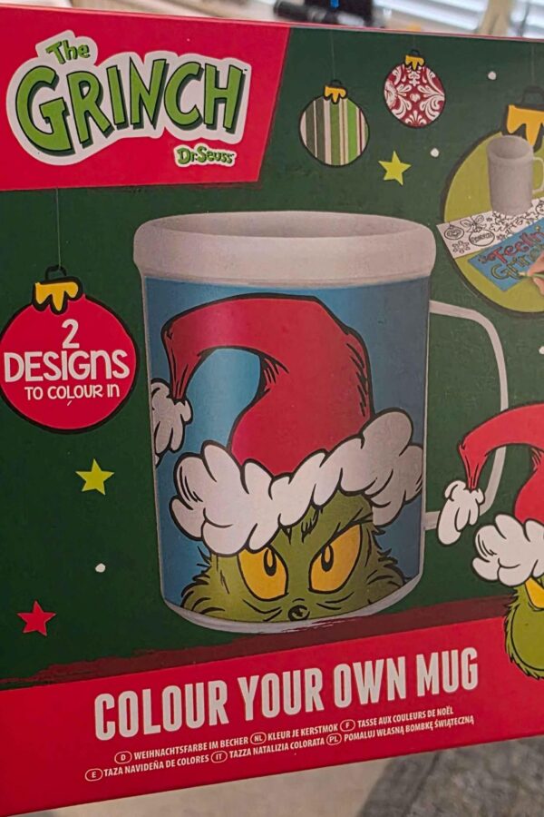 Grinch Colouring Mug - Unleash Your Creativity This Holiday