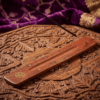 02 Wooden Incense Holder with Gold Star Inlay