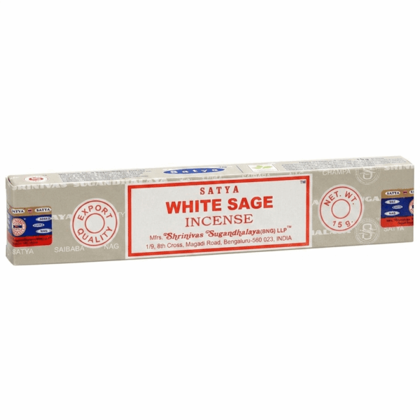 White Sage Incense Sticks by Satya (15g)