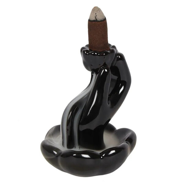 02 Hand & Lotus Backflow Incense Burner | Spiritual Smoke Waterfall Decor