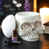 Weathered Skull Oil Burner & Wax Warmer | Gothic Ceramic Fragrance Diffuser