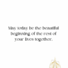 02 Just Married – Pretty Wedding Celebration Card