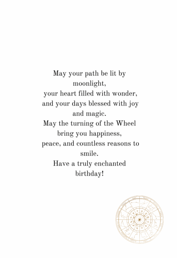 Wishing You a Birthday as Extraordinary as You Are – Wiccan Birthday Card
