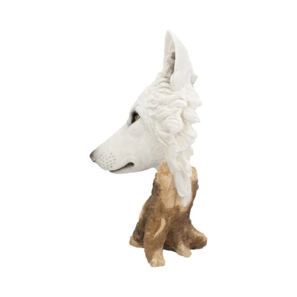 Wild Winter White Wolf Bust | Large Gothic Fantasy Figurine | Nemesis Now