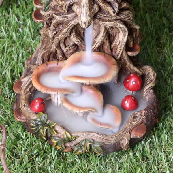 02 The Wisest Dryad Green Man Backflow Incense Burner | Pagan Gothic Decor