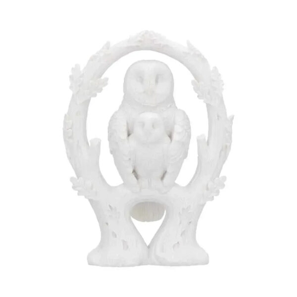02 NEMESIS NOW - EMBRACE - WHITE OWL 10.9cm FIGURINE ORNAMENT
