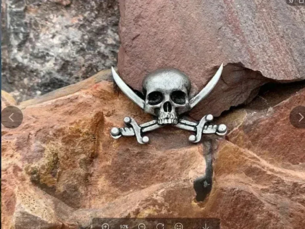 03 Skull Alloy Brooch - Gothic Statement Pin