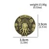 Cthulhu Pentagram Coin — HP Lovecraft Necronomicon Sigil