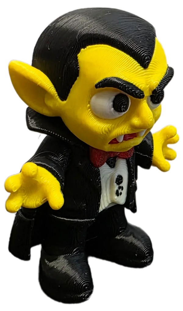 03 Mini Dracula 3D-Printed Creature - Unique 5cm Figurine