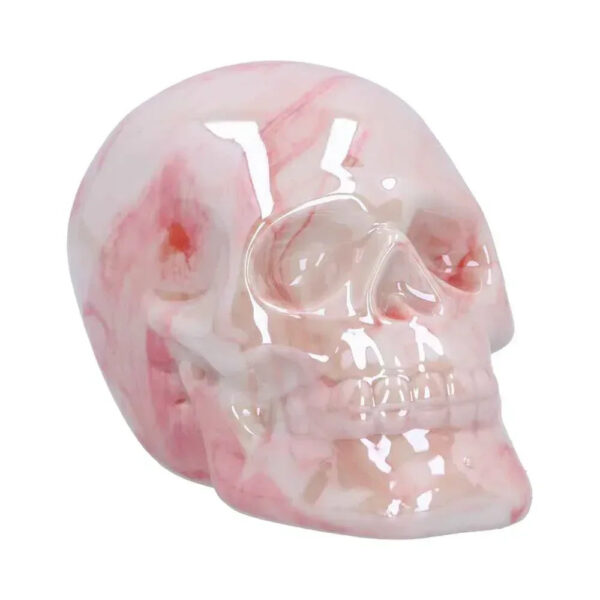 Marbellum Pink Marble Skull 7cm - Unique Gothic Decor