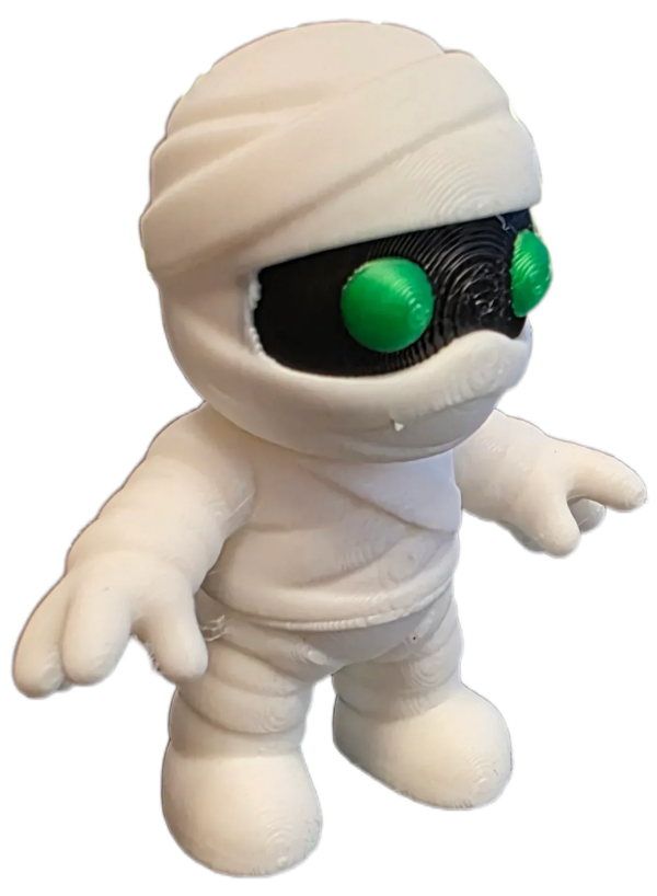 03 Unique Mummy 3D-Printed Mini Creature - 5cm Tall Decoration