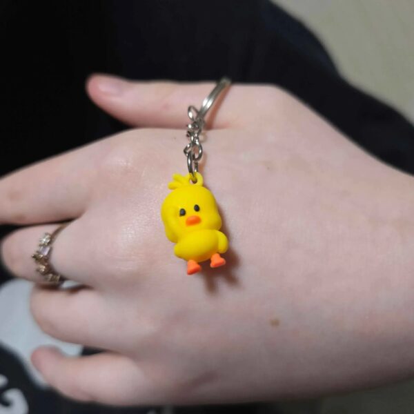 03 Cute Yellow Duck Keychain - Adorable Charm