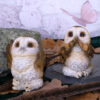 Three Wise Brown Owls Figurine Set 7.5cm | Nemesis Now