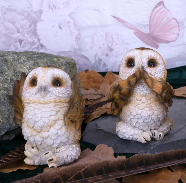 Three Wise Brown Owls Figurine Set 7.5cm | Nemesis Now