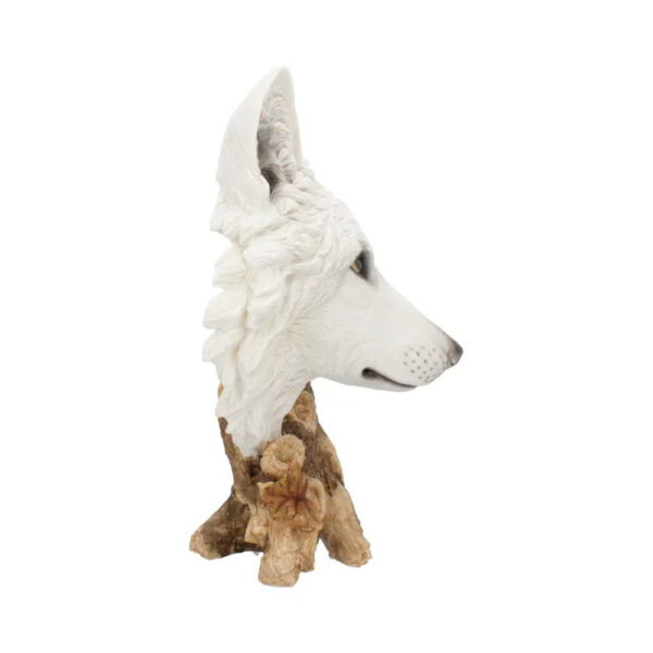 Wild Winter White Wolf Bust | Large Gothic Fantasy Figurine | Nemesis Now
