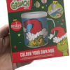 Grinch Colouring Mug - Unleash Your Creativity This Holiday