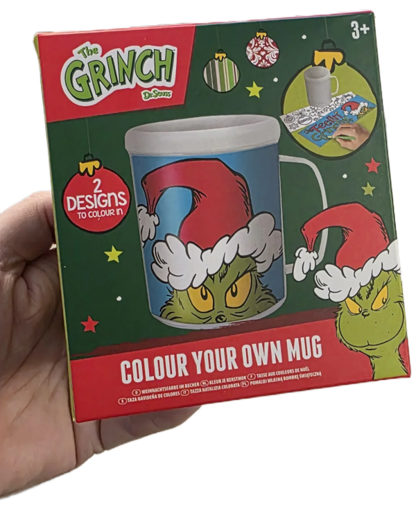 Grinch Colouring Mug - Unleash Your Creativity This Holiday