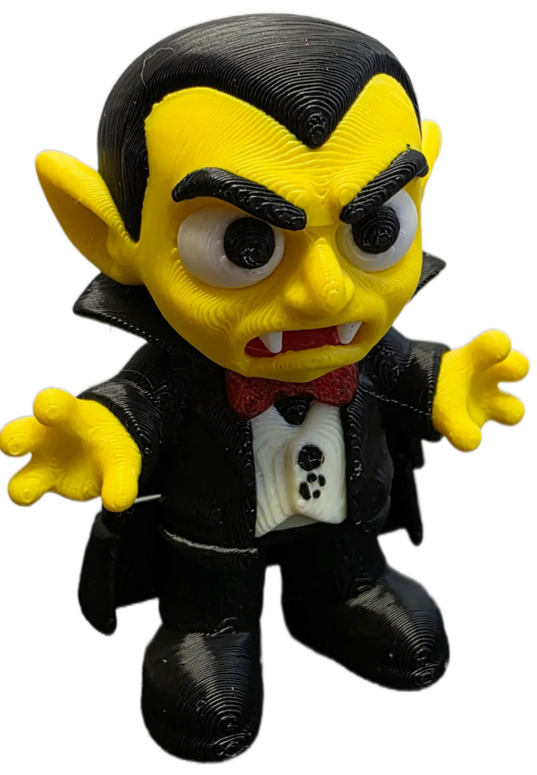 04 Mini Dracula 3D-Printed Creature - Unique 5cm Figurine