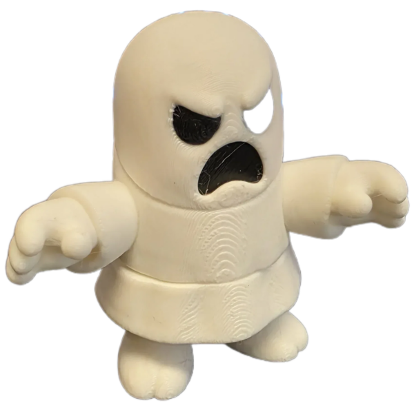 04 Mini 3D printed Ghost Figure - 5cm Tall Collectible