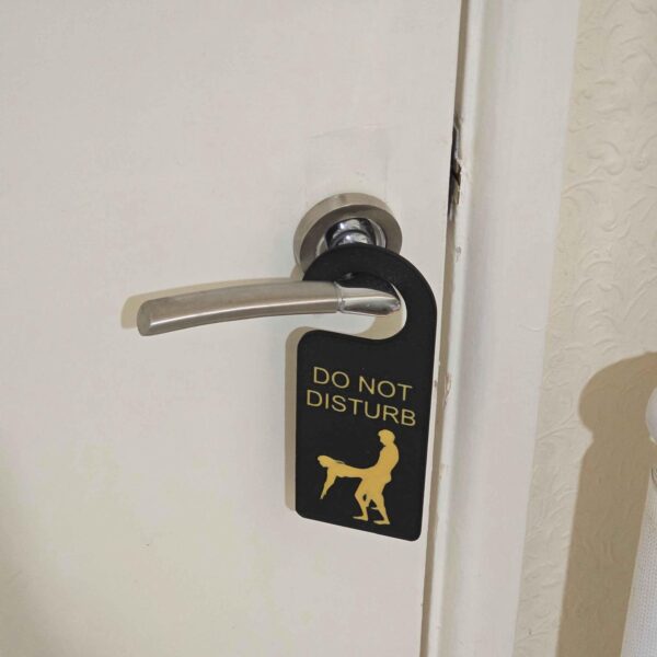 Grown Up Do Not Disturb Sign - Unique 3D-Printed Design for Privacy