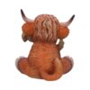 Highland Cow Thistle Figurine - Handcrafted Decor