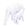 04 Winter Offspring Wolf Ornament | Mother & Pup Gothic Fantasy Figurine