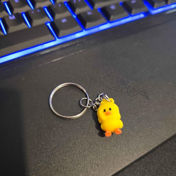 04 Cute Yellow Duck Keychain - Adorable Charm