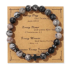 04 Natural Stone Bracelet 19cm - Unique Gemstone Jewelry