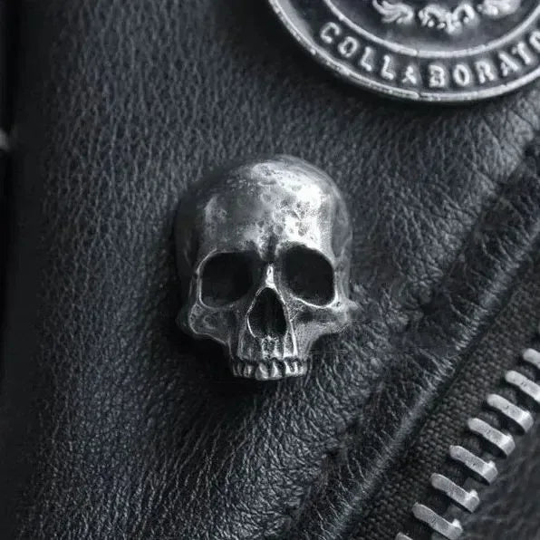 04 Skull Alloy Brooch - Gothic Statement Pin